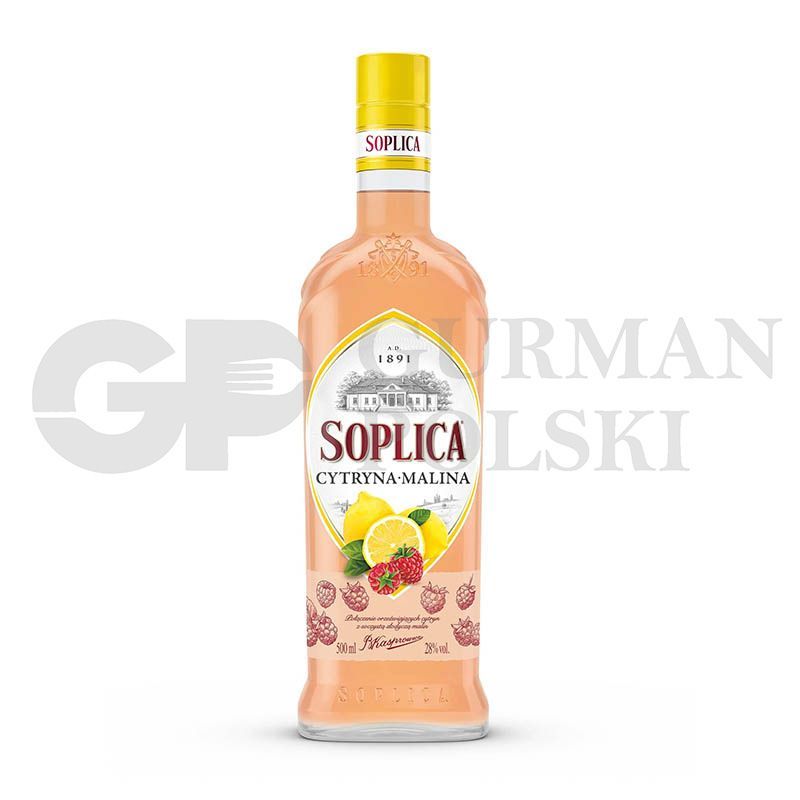 Vodka SOPLICA con sabor de citrina con frambuesa 500ml 30%alc