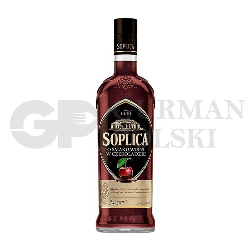 Vodka con sabor de guinda con chocolate 25% alc 500ml SOPLICA