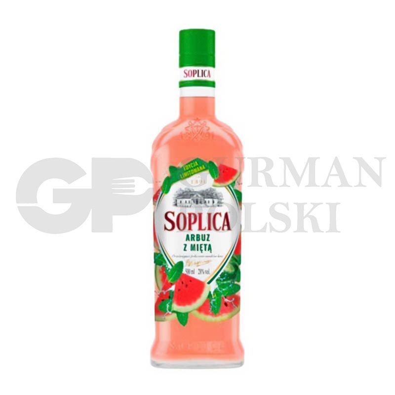 Vodka SOPLICA con sabor sandia con menta 28% vol 500ml