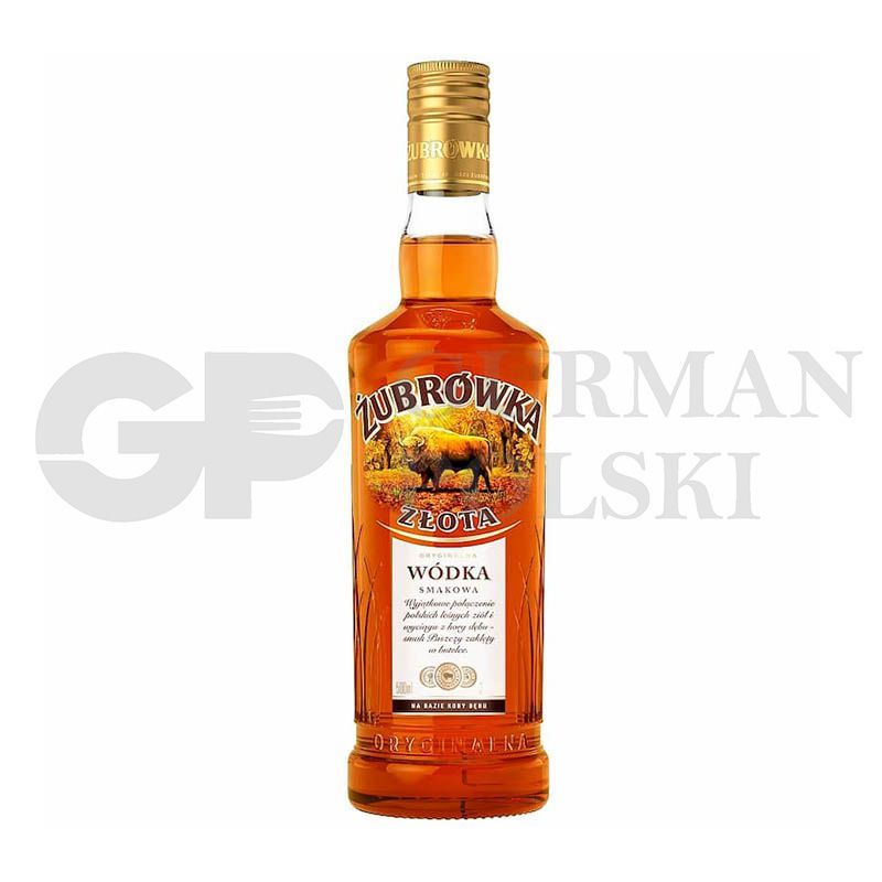 Vodka ZUBROWKA ZLOTA a base de corteza de roble 37.5%vol 500ml