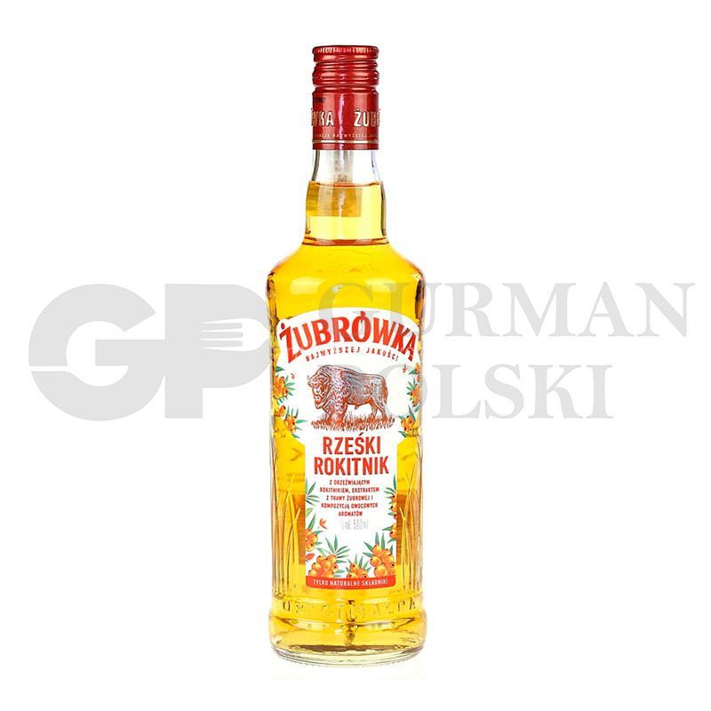 Vodka ZUBROWKA sabor espino cerval de mar 30%vol 500ml