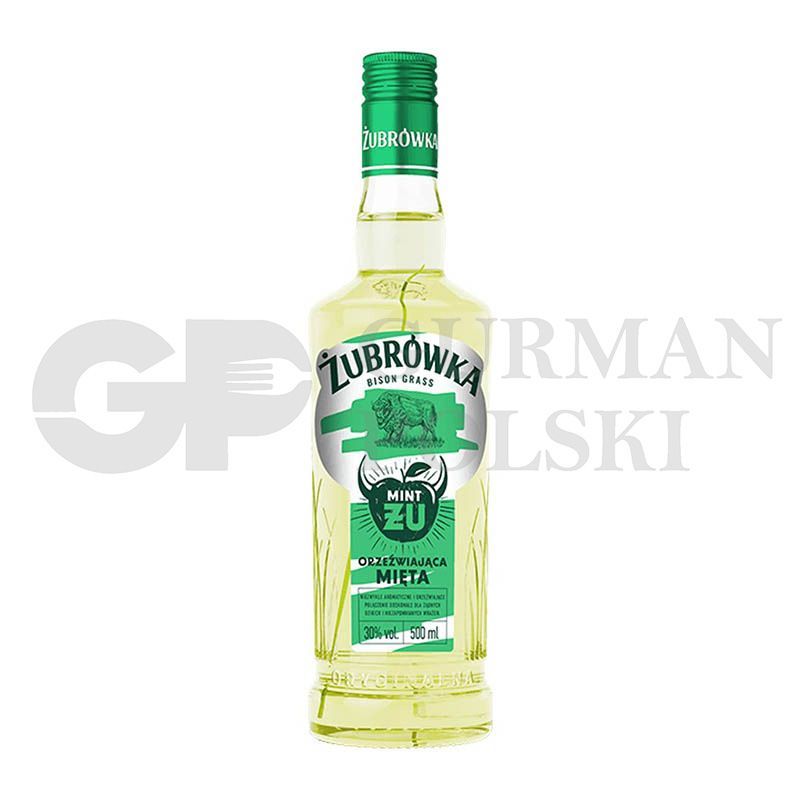 Vodka ZUBROWKA Fresh Orzezwiajaca Mieta - Refreshing Mint 0.5l / 30%