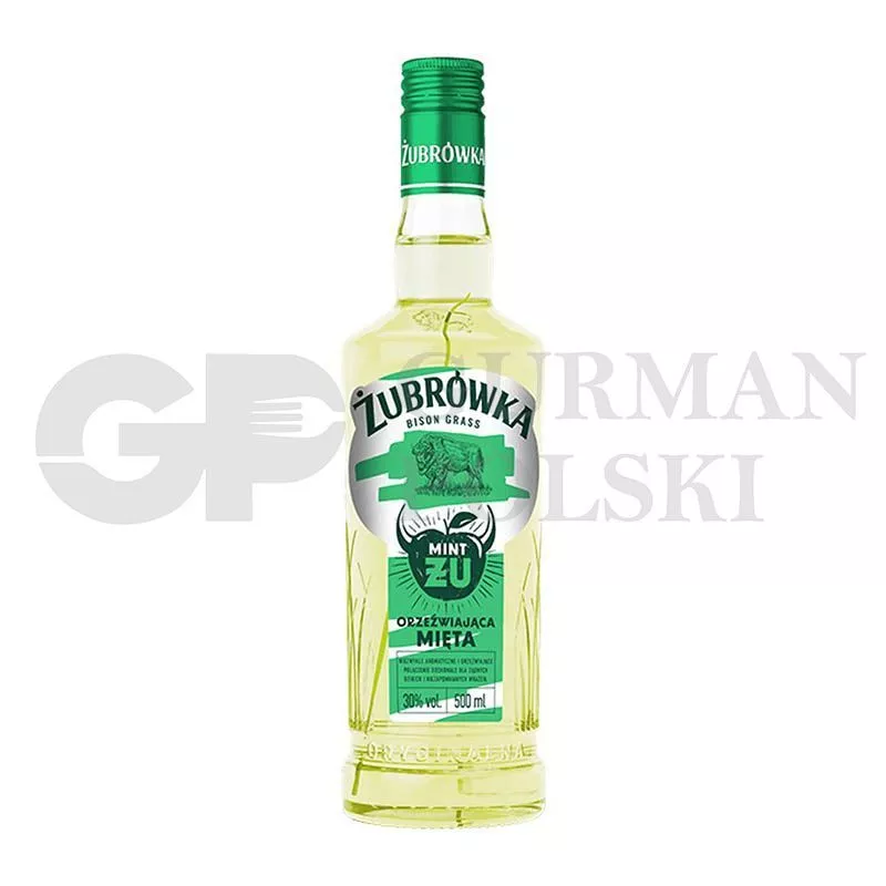 Vodka ZUBROWKA Fresh Orzezwiajaca Mieta - Refreshing Mint 0.5l / 30%