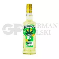 Vodka ZUBROWKA ZU con sabor lima con menta 25%alc  700ml