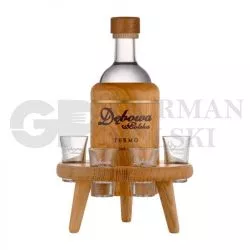 Vodka DEBOWA CZYSTA 0.7L 40% MESA TERMO + 4 vasos