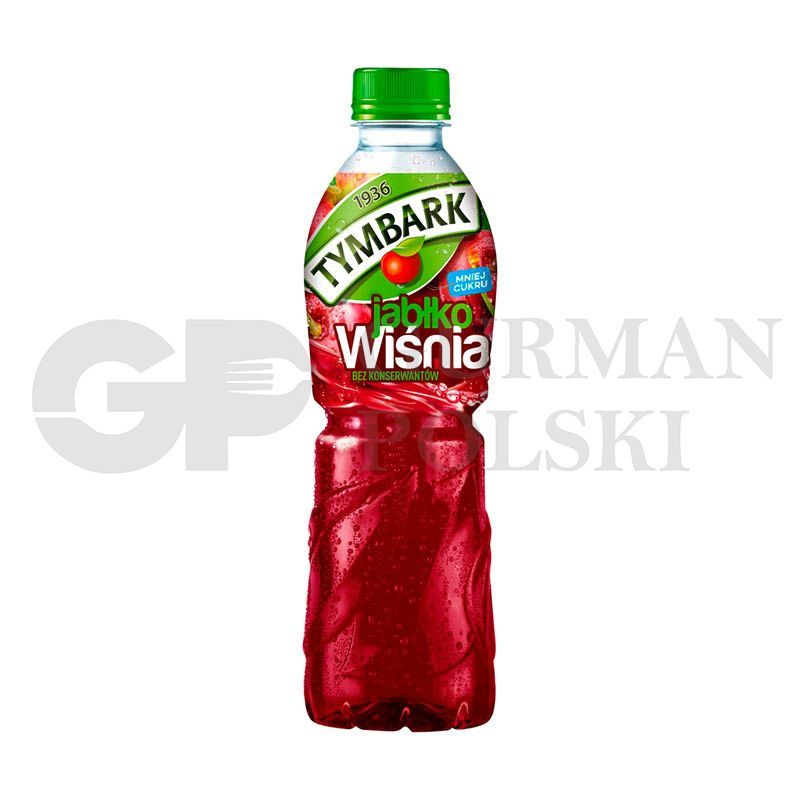 Bebida sin gas con sabor de guinda manzana 0.5L TYMBARK