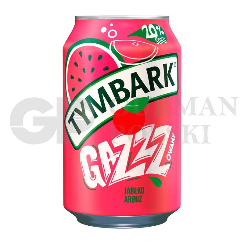 Refresco con gas con sabor de sandia 330ml TYMBARK