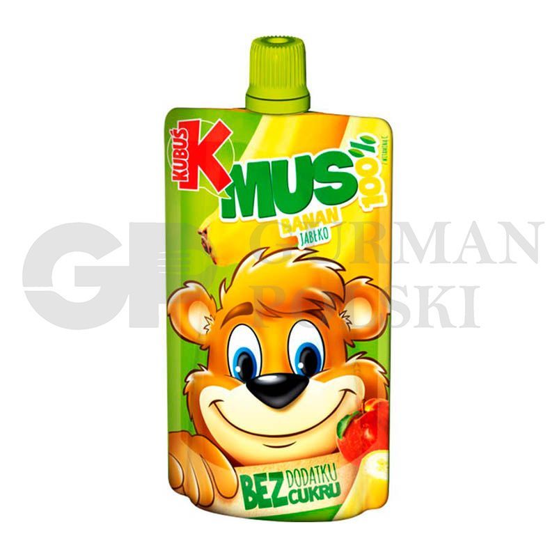 Mus 100% banan manzana 100g KUBUS