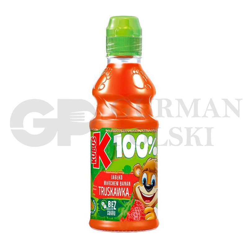 Zumo GO de zanahoria manzana platano fresa 300ml KUBUS