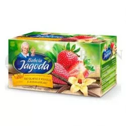 Te con sabor fresa con vanilla 20x2g BABCIA JAGODA