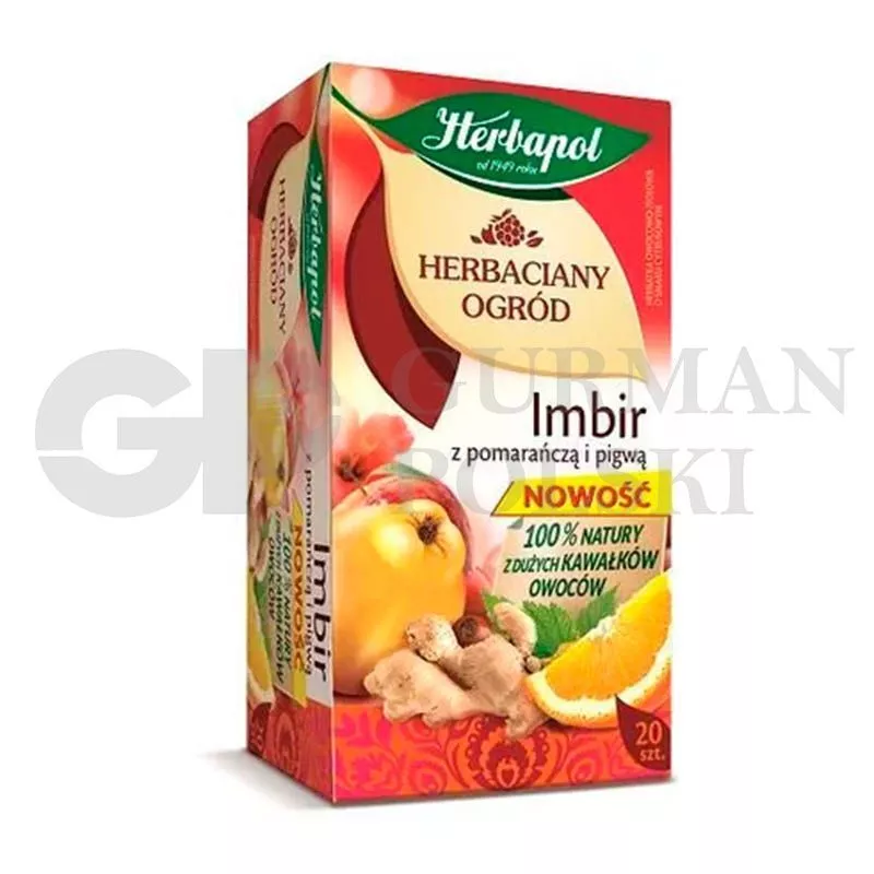 Té de jengibre con naranja y pigma 2.5g x20b HERBAPOL