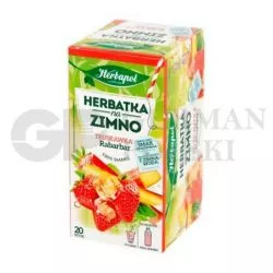 Te NA ZIMNO con sabor de fresa i ruibarbo 1.8g x20u x10 HERBAPOL