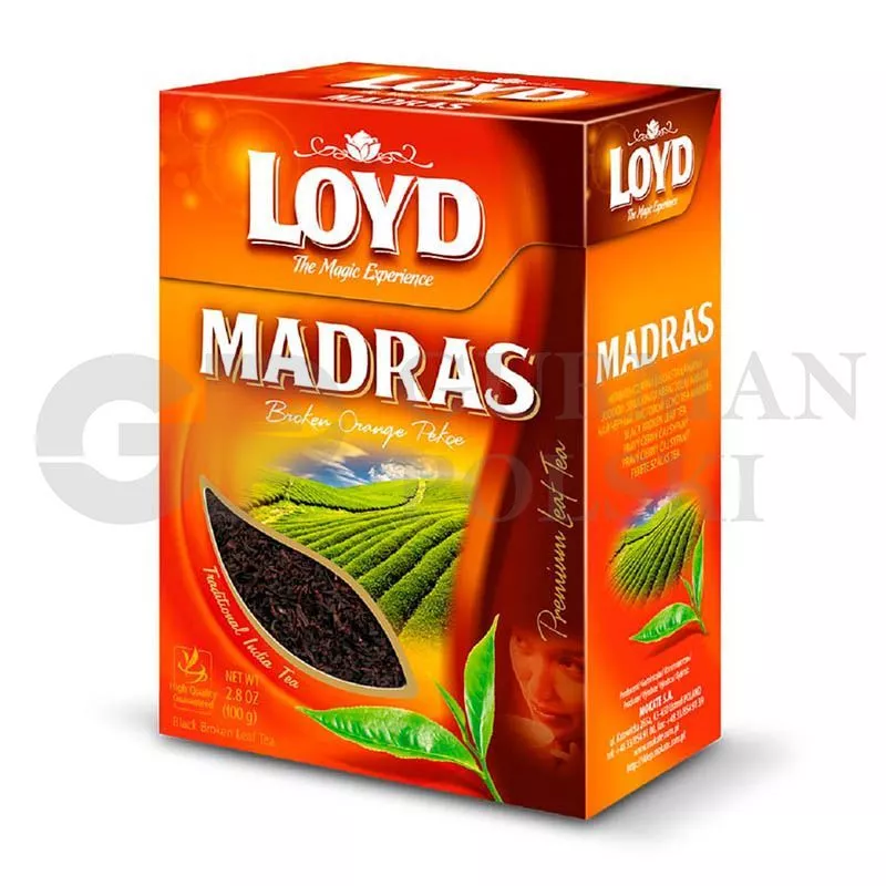 Te LOYD MADRAS negro 100gr MOKATE