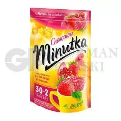 Te con sabor de frambuesa fresa granat 32x2g MINUTKA