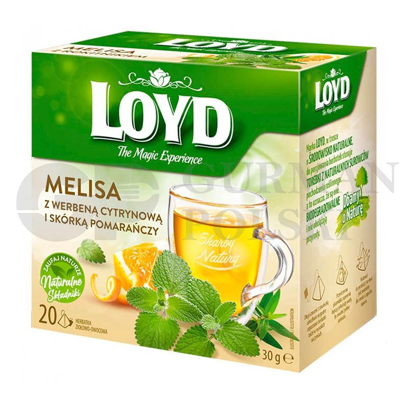 Te de melisa con verbena citrina y piel de naranja 1.5gx20 LOYD