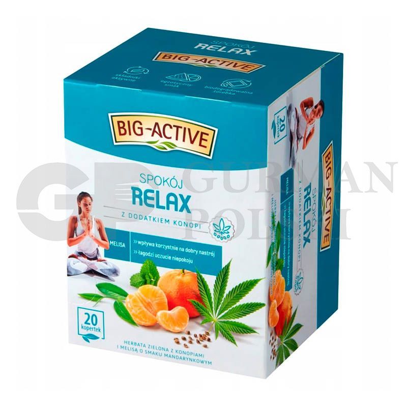 Te verde RELAX con cañamo 1.5g x20 BIG ACTIVE