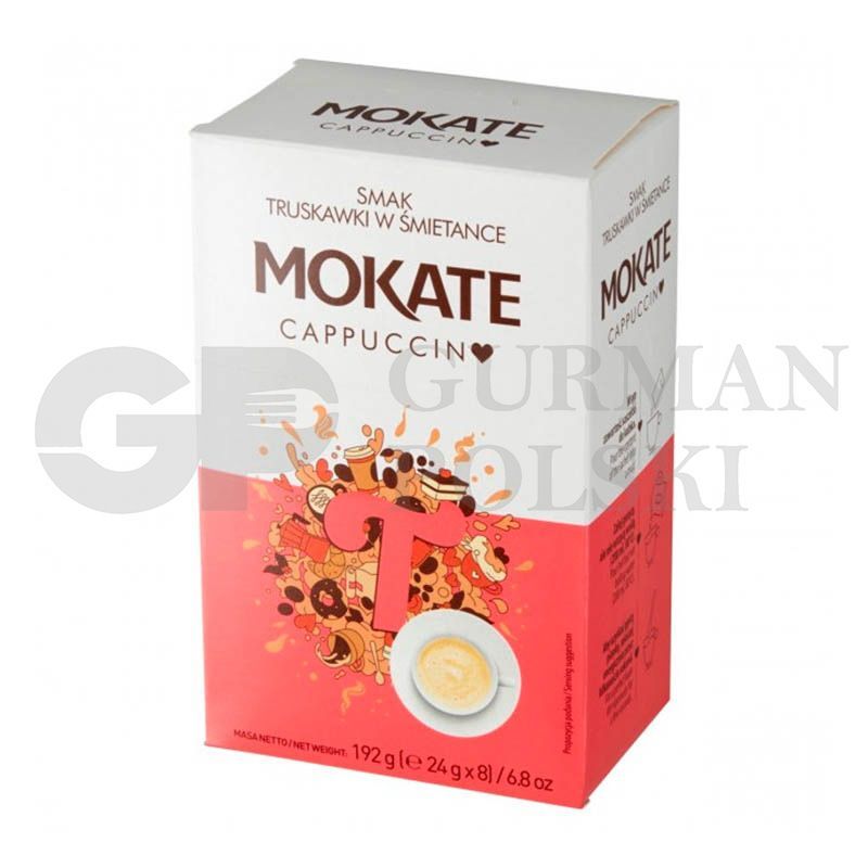 Capuchino sabor de fresa con nata 110g MOKATE