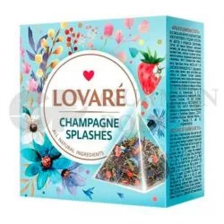 Te negro con verde CHAMPAGNE SPLASHES con natural ingredientes 2g x15 LOVARE