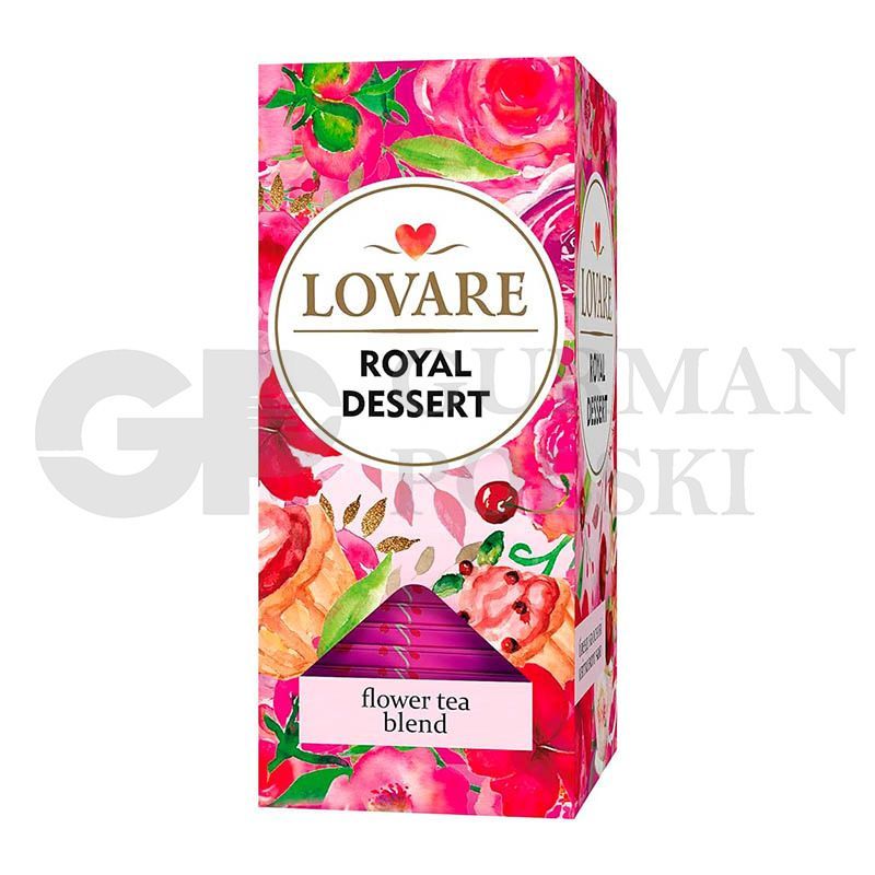 Te rojo con frutas ROYAL DESSERT 1.5g x24 LOVARE