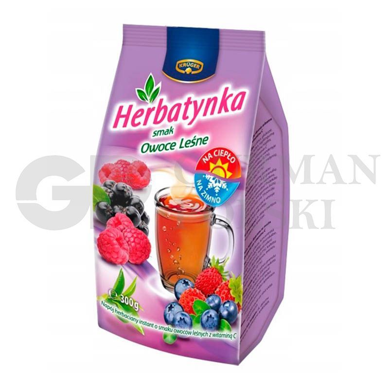 Te HERBATYNKA con sabor de frutas de bosque 300gr KRUGER