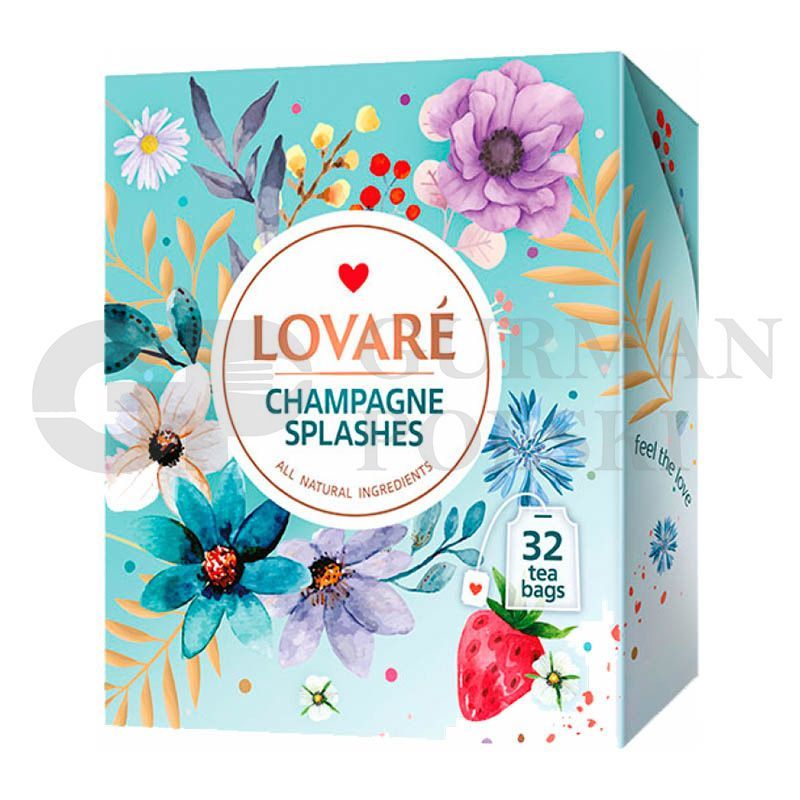 Te surtido expreso CHAMPAGNE SPLASHES 2g x32vol LOVARE