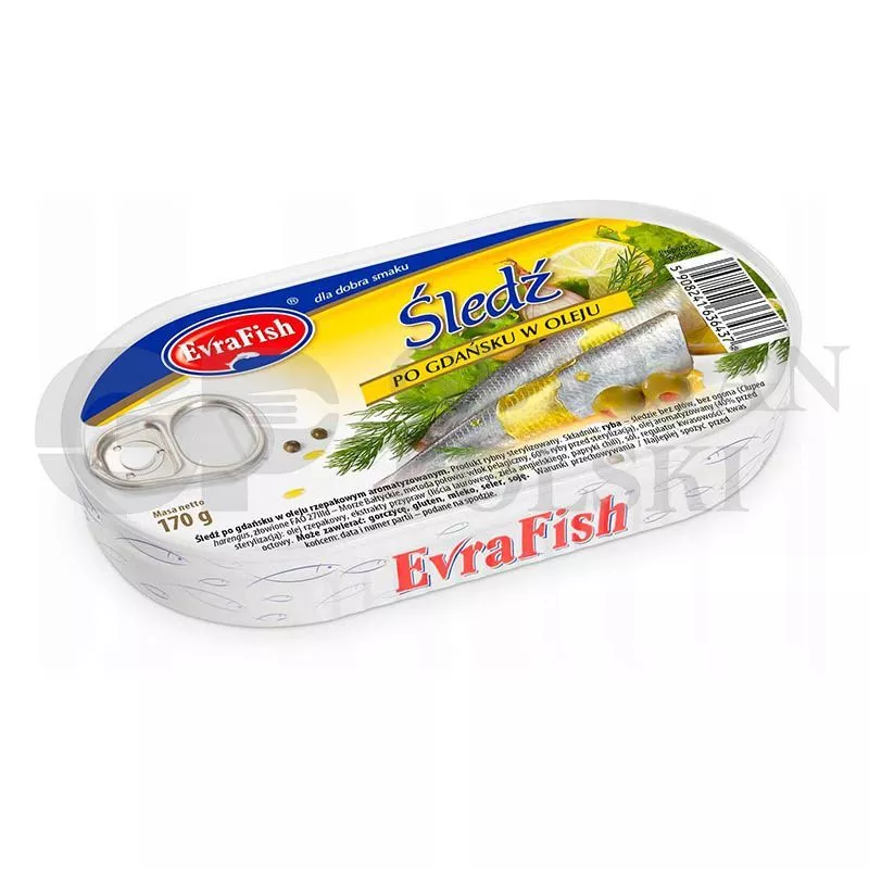 Arenque en aceite PO GDANSKU 170gr EVRAFISH