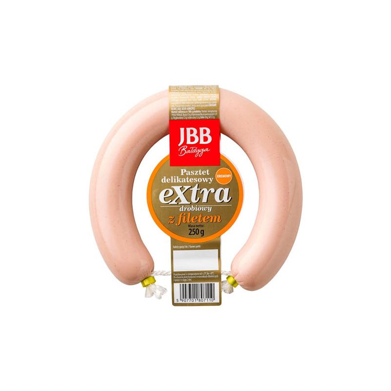 JBB Pate DELIKATESOWY extra drobowy z filetem 250gr