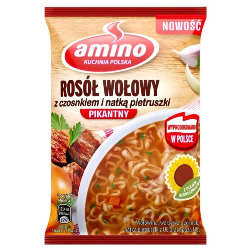 Zupa nudle rosol wolowy 60g AMINO