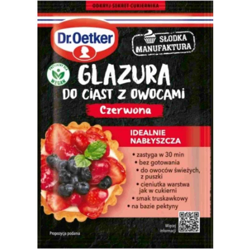 Glazura do ciast czerwona 10gr Dr.OETKER