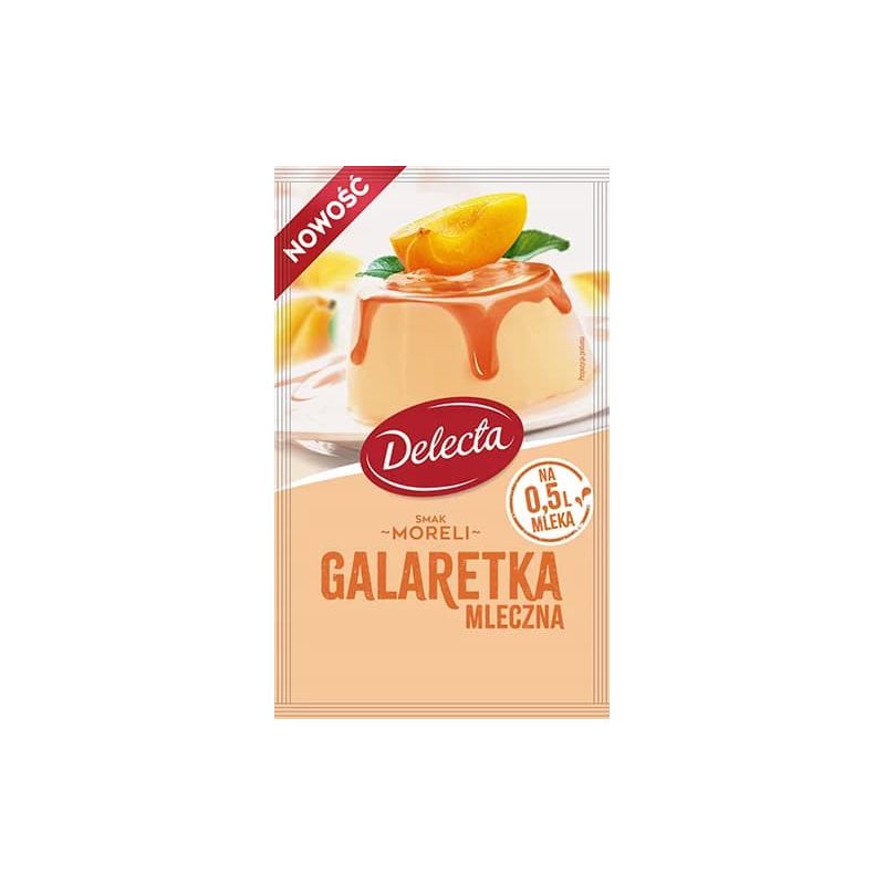 Galaretka mleczna smak moreli 60g DELECTA