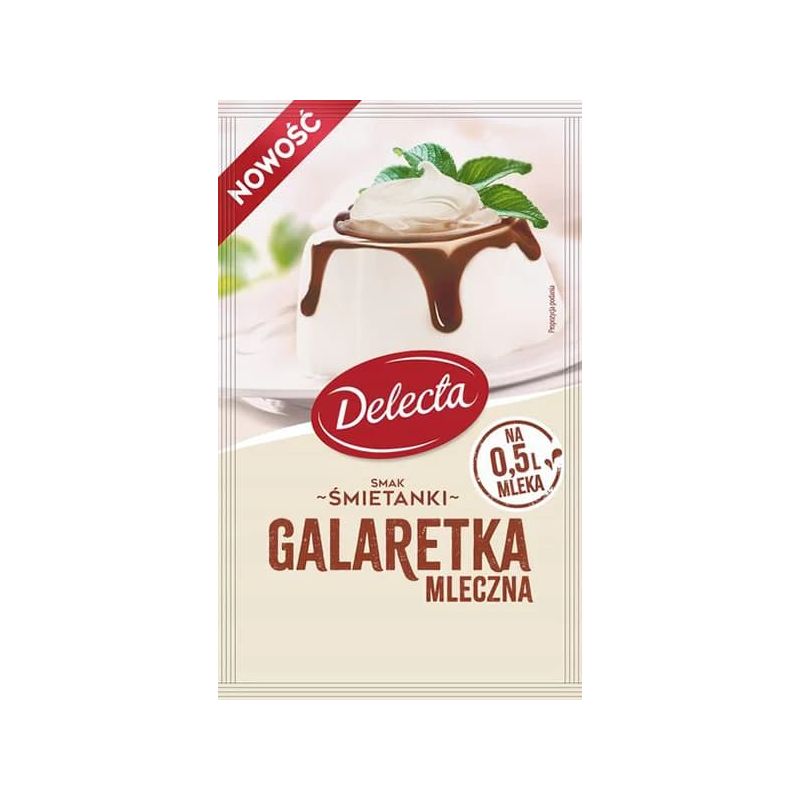 Galaretka mleczna smak smietanki 60g DELECTA