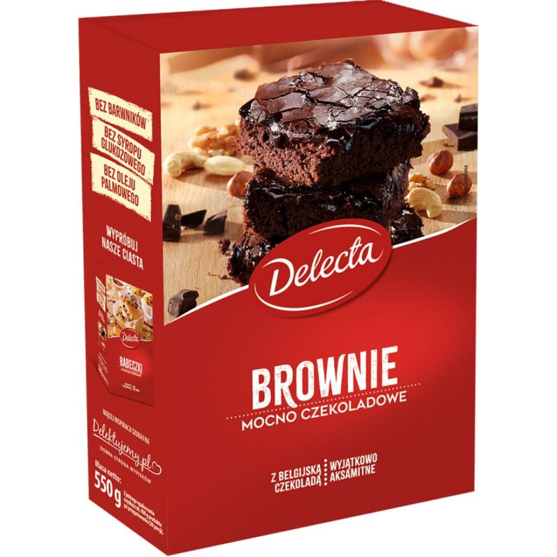 Ciasto BROWNIE 550g DELECTA