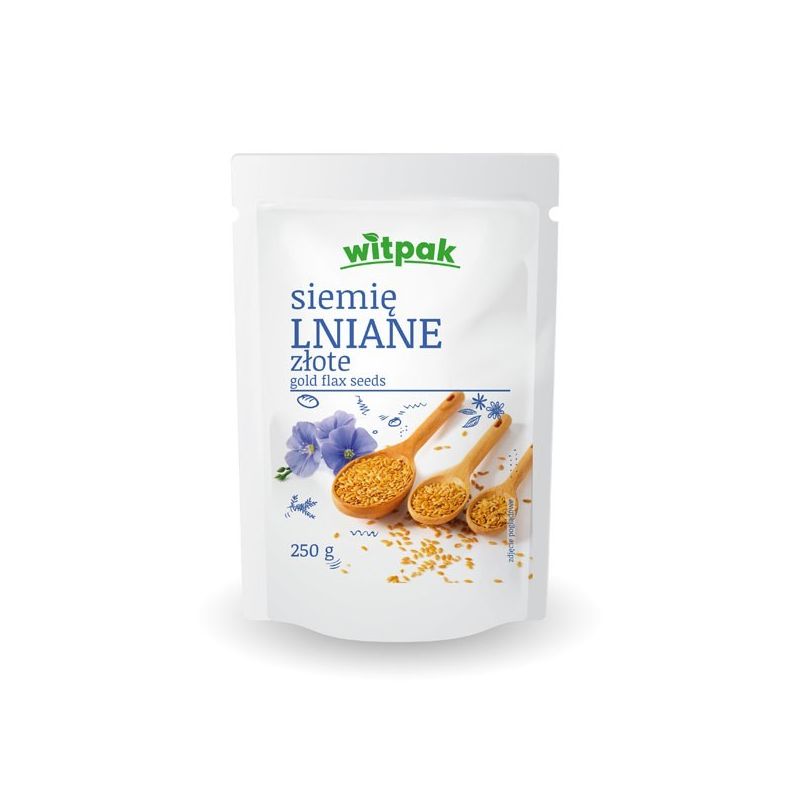 BIO Siemie lniane zlote 250g WITPAK