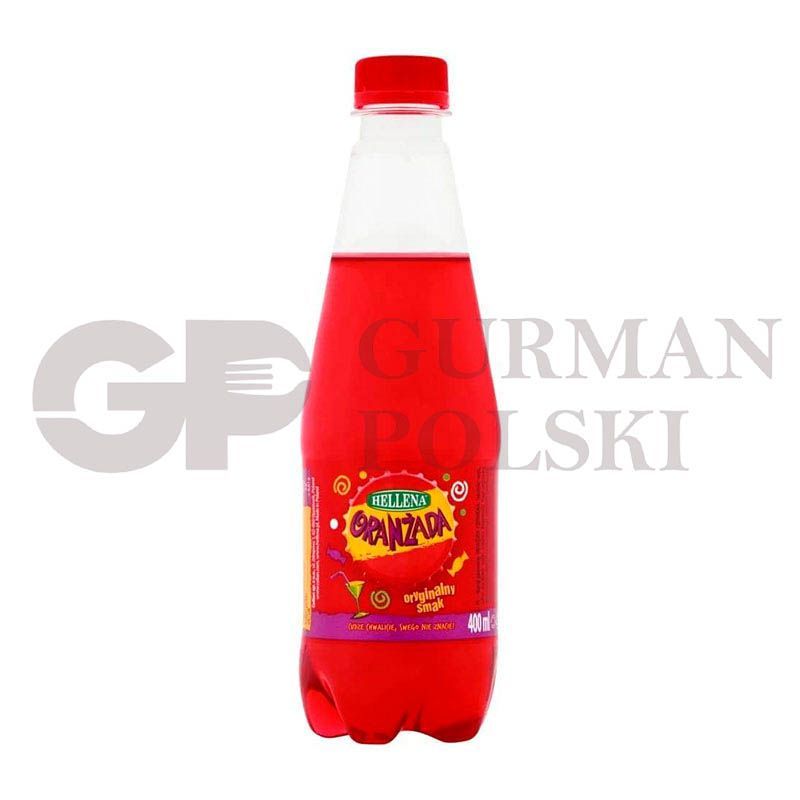 Refresco con gas ORANZADA ROJO 20% zumo 0.4L HELLENA