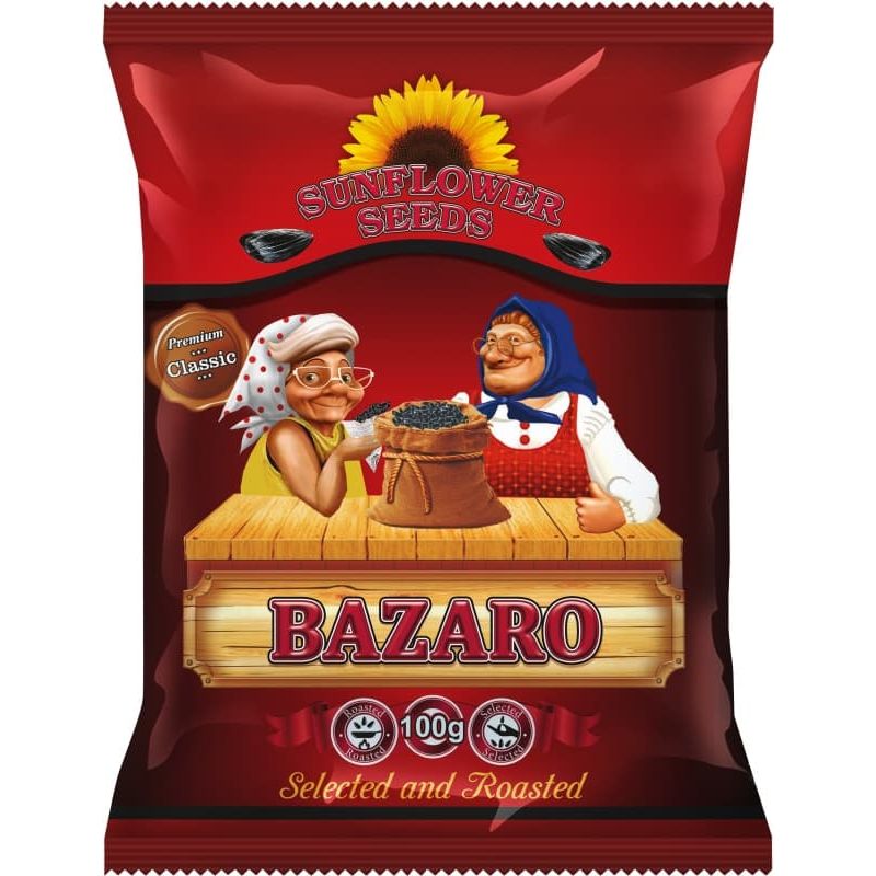 Pipas de girasol tostados salados BAZARNIE 100gr GRANEX