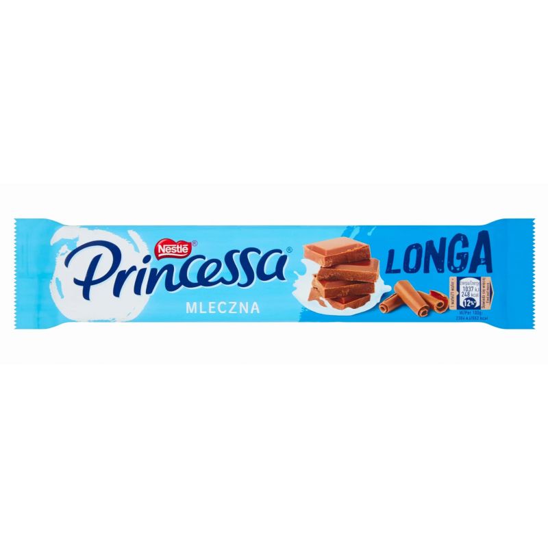 Barquillas PRINCESSA LONGA de leche 40g 