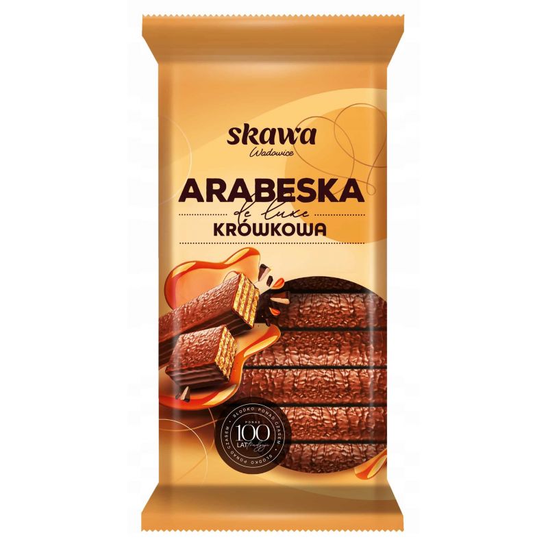 Barquillas de luxe ARABESKA con caramelo 190g SKAWA