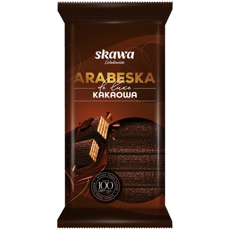 Barquillas de luxe ARABESKA con cacao 190g SKAWA