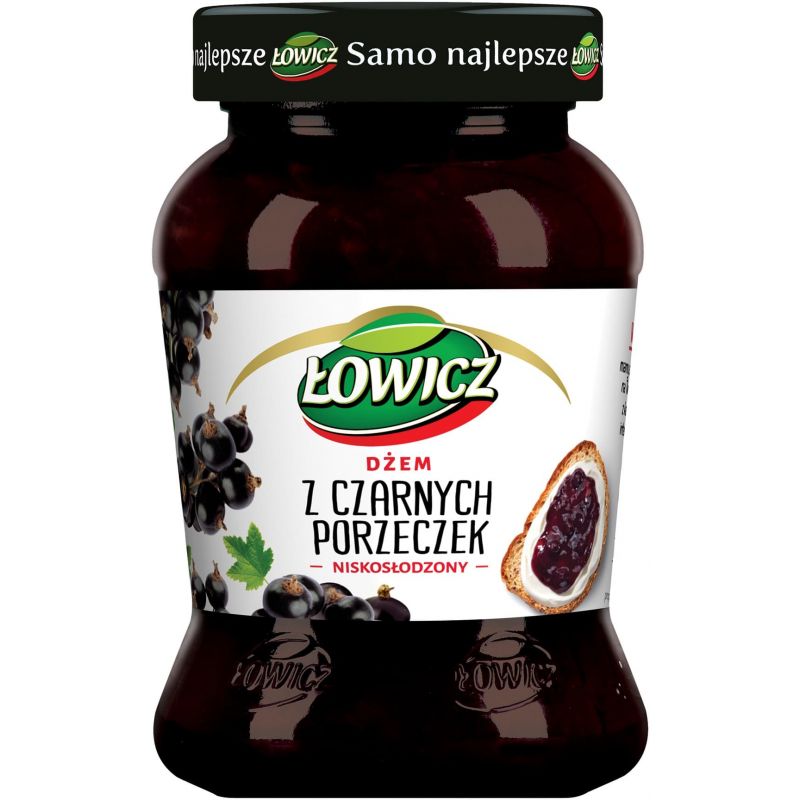 Dzem czarna porzeczka 450gr LOWICZ