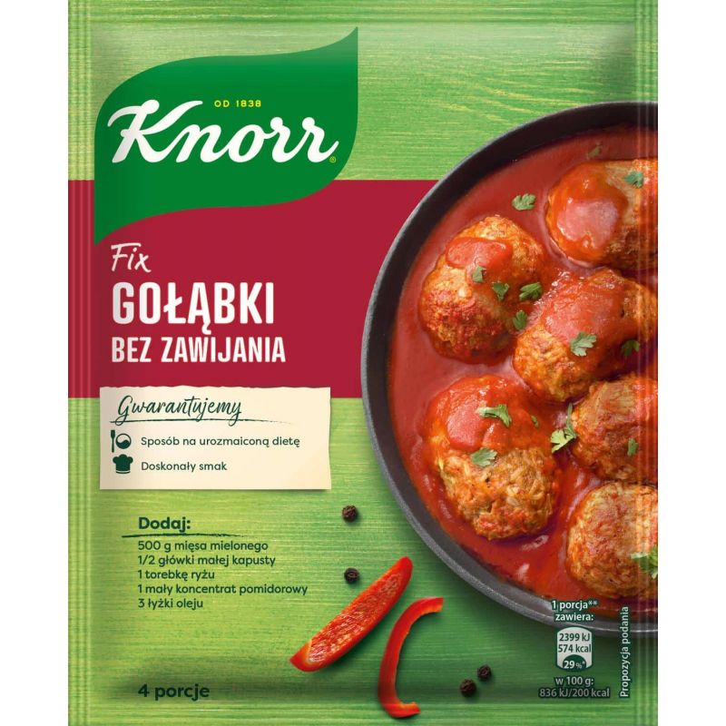 FIX para rollos con carne sin envolver 64g KNORR