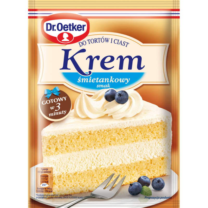 Krem do tortow smietana 105g DR.OETKER