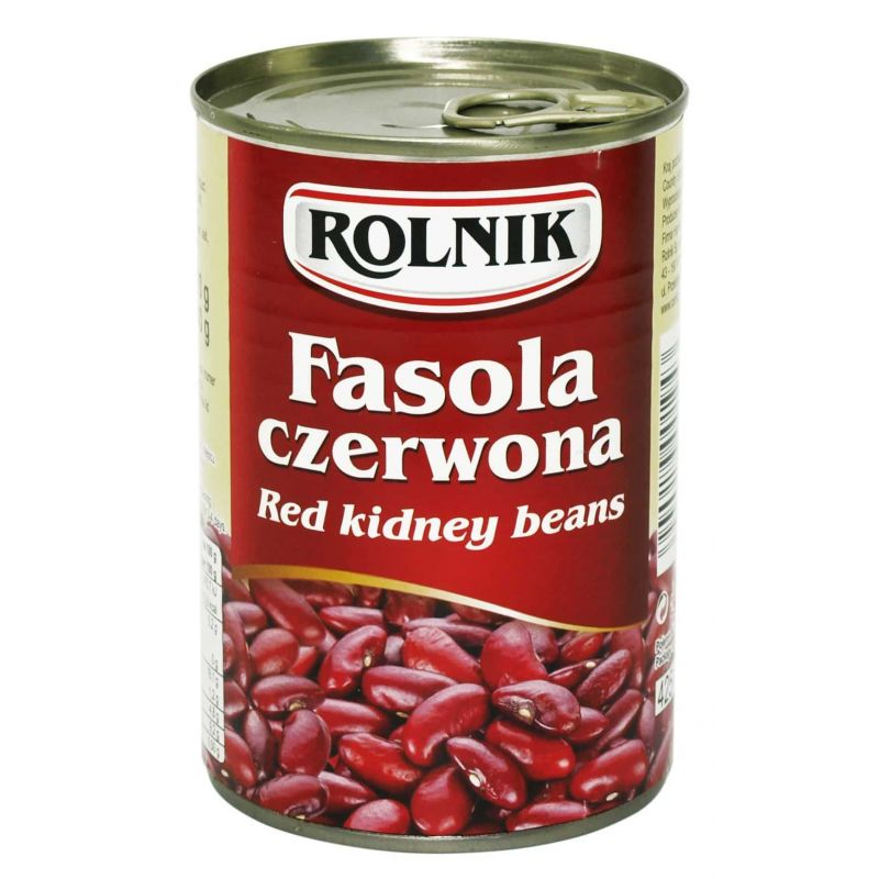 Fasola czerwona konserwowa 425ml ROLNIK