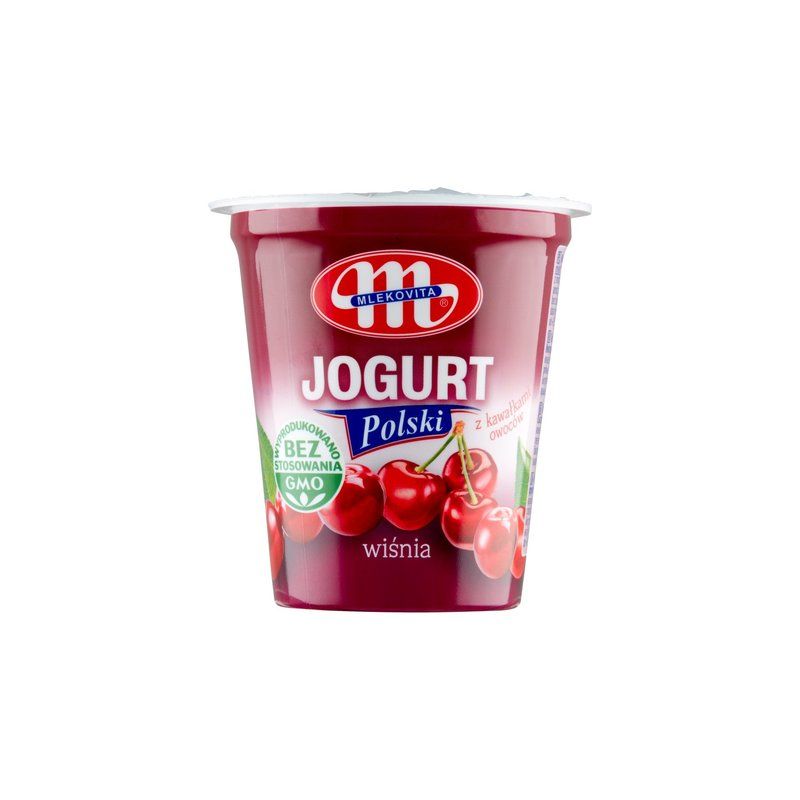 Yogur con sabor de guinda 150g MLEKOVITA