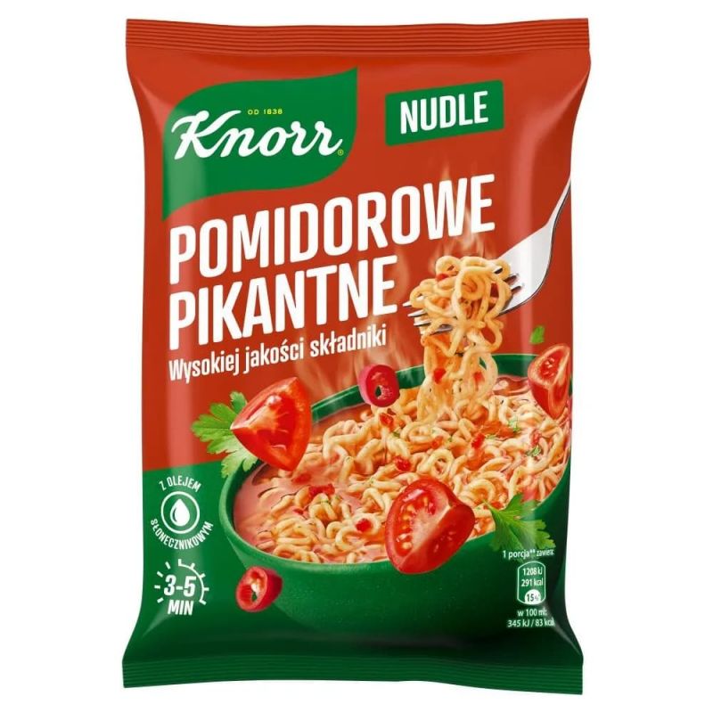 Sopa de tomate picante con macarones 63g KNORR