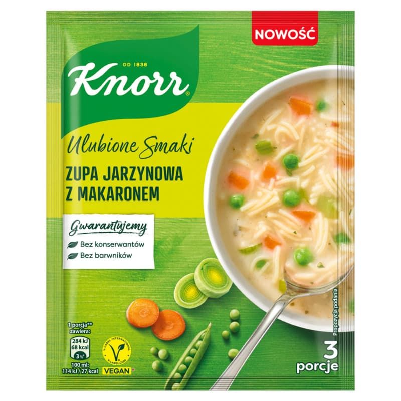 Sopa de VERDURAS con fideos 62g KNORR