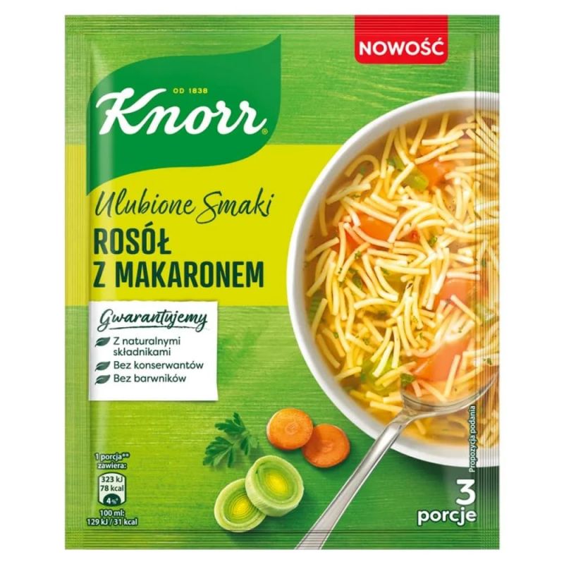 Zupa rosol z makaronem 69g KNORR