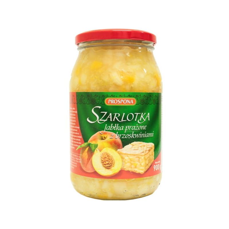 Jablka prazone z brzoskwiniami SZARLOTKA 900g PROSPONA