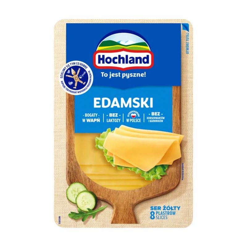 Queso EDAMSKI en lonchas 135g HOCHLAND