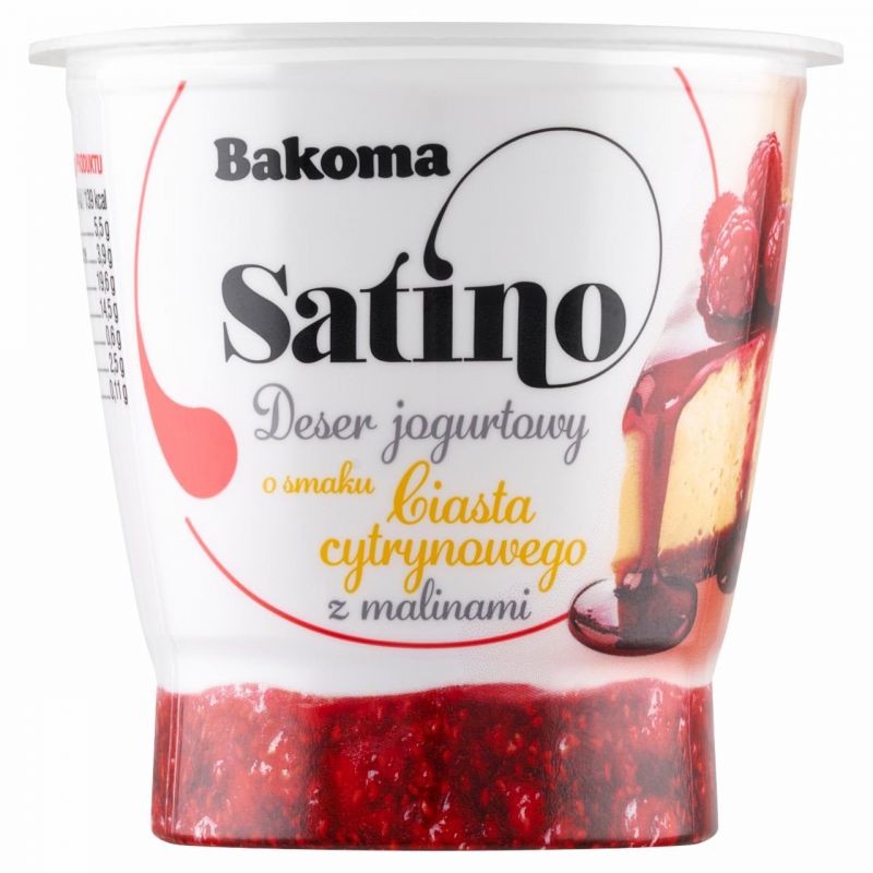 Postre SATINO CIASTKO de citrico con frambuesa 145g BAKOMA