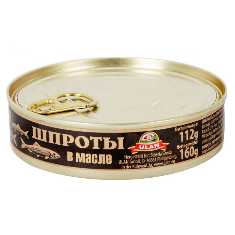 Szproty duze w oleju 160g ULAN